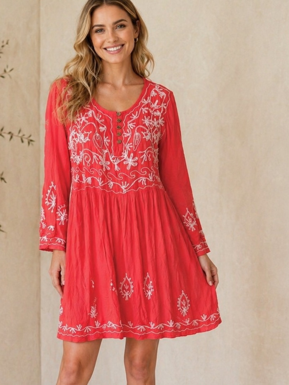 RIVIERA SUN EMBROIDERED DRESS
